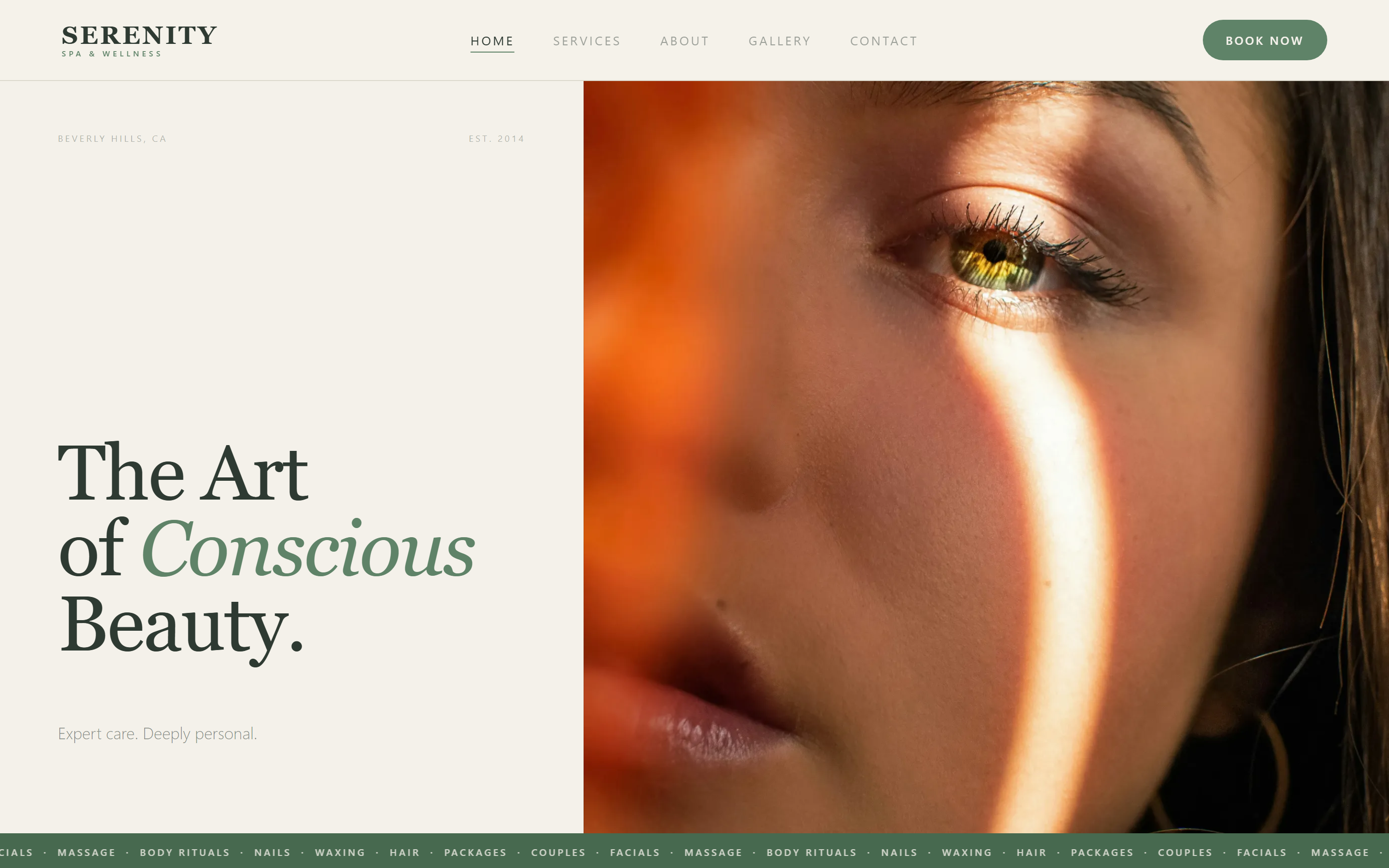 Spa & wellness studios desktop screenshot